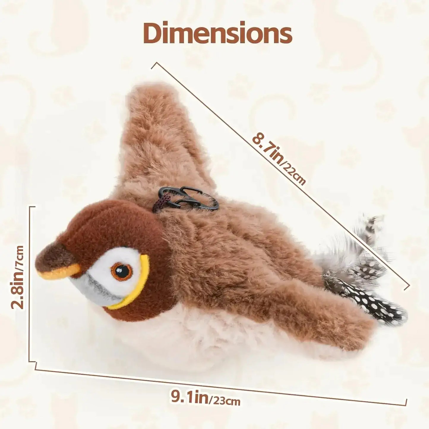 Playful Purr Bird Toy