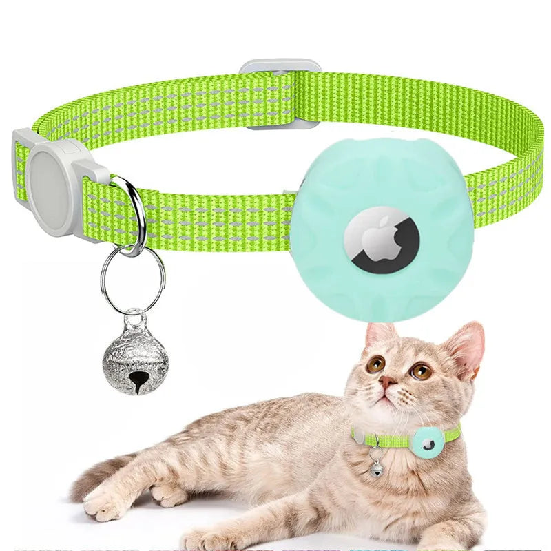 Cat Collar with Silicone Tracker attachment