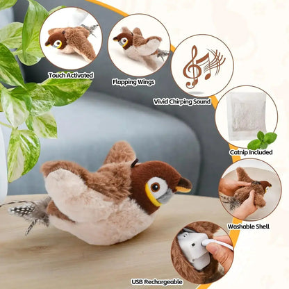 Playful Purr Bird Toy