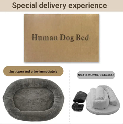 Oversize Gray Companion Bed