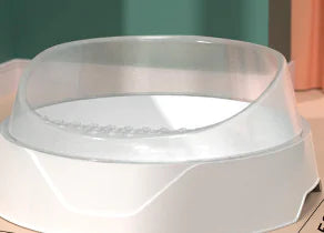 Large Semi-Enclosed Kitty Litter Box with Scoop