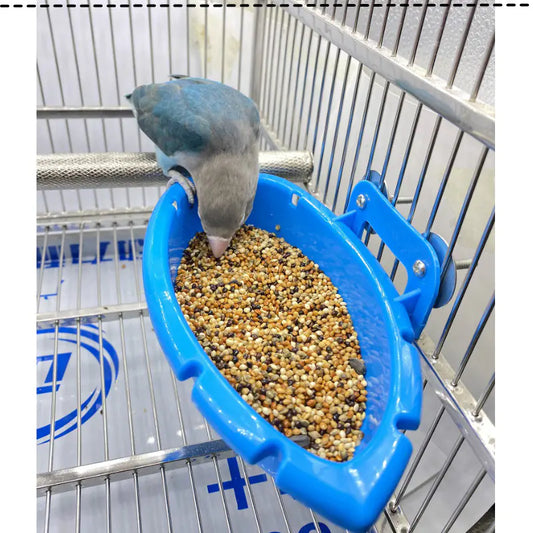 Bird Bath Tub and Food Bowl Feeder Combo
