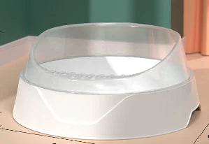 Large Semi-Enclosed Kitty Litter Box with Scoop