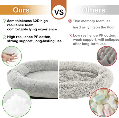 Oversize Gray Companion Bed