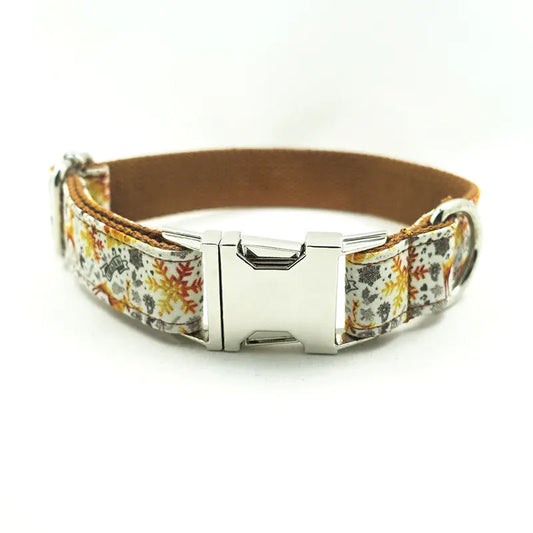 Golden Holiday Dog Collar by MUTTCO