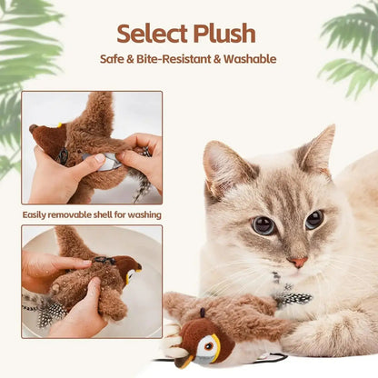 Playful Purr Bird Toy