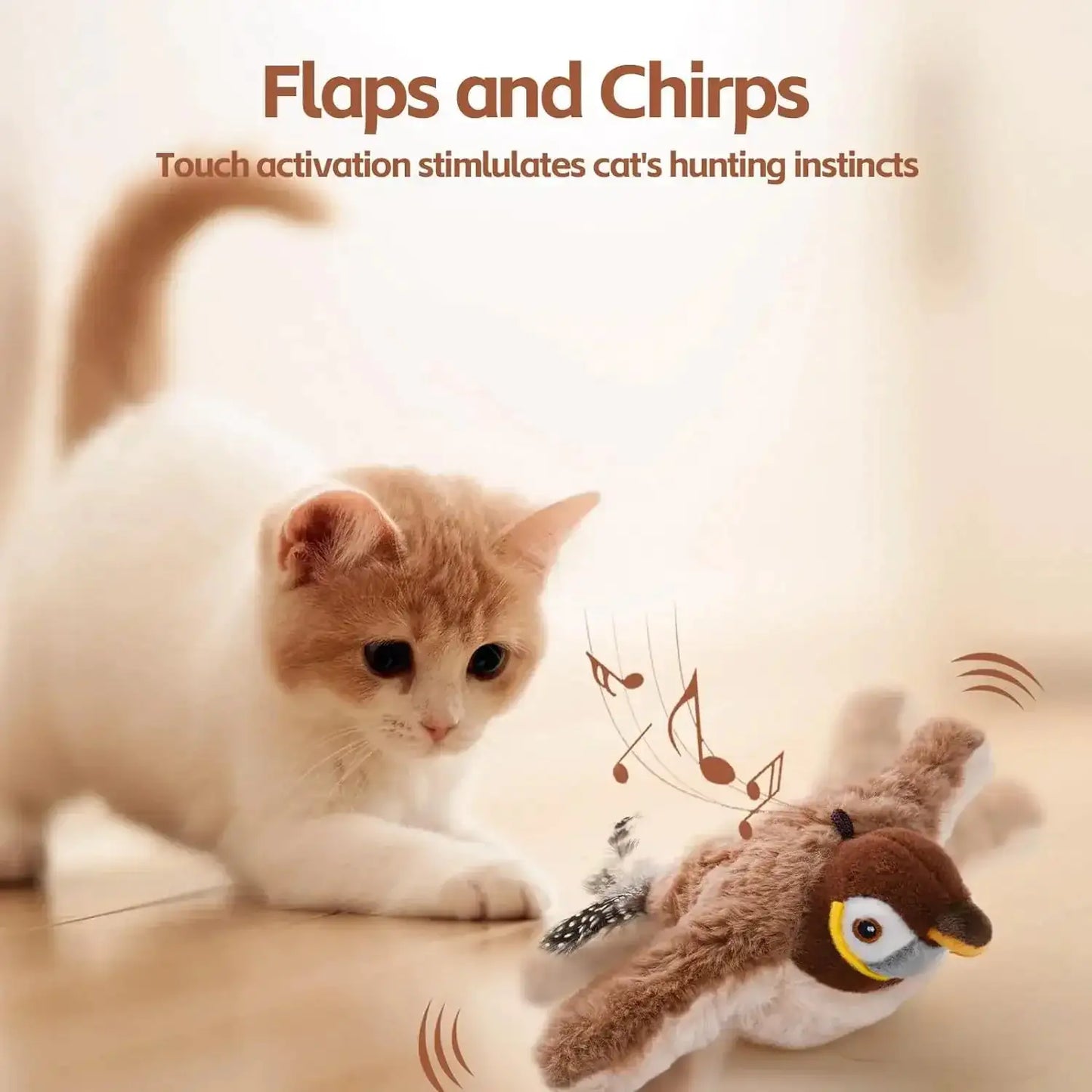 Playful Purr Bird Toy