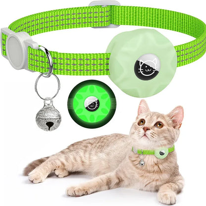 Cat Collar with Silicone Tracker attachment