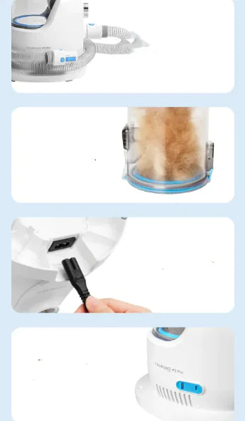 2-in-1 Pet Grooming Vacuum & Clipper