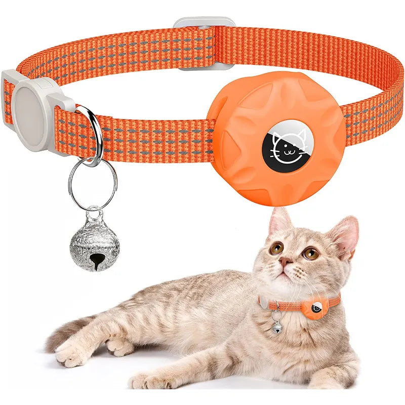 Cat Collar with Silicone Tracker attachment