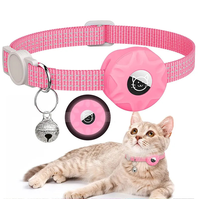 Cat Collar with Silicone Tracker attachment