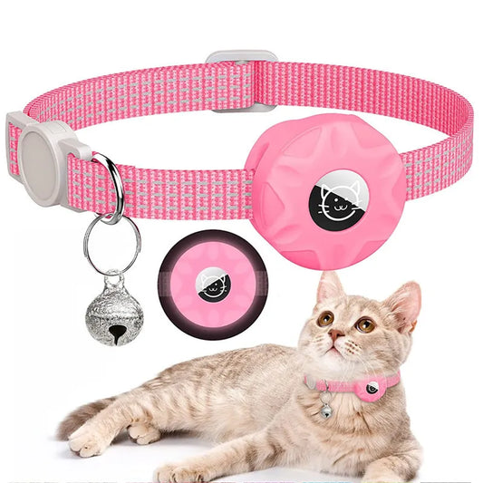 Cat Collar with Silicone Tracker attachment