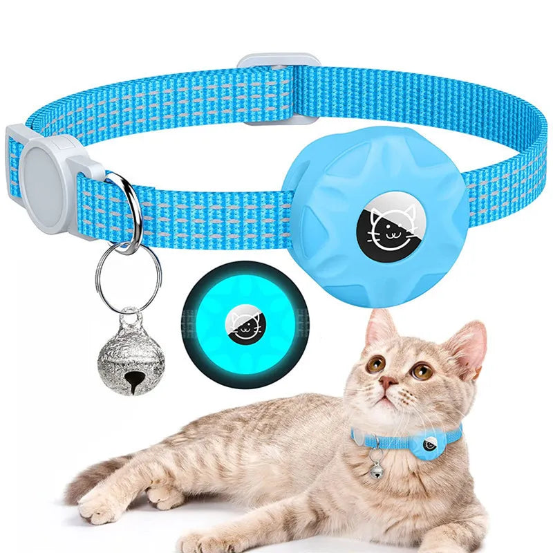 Cat Collar with Silicone Tracker attachment