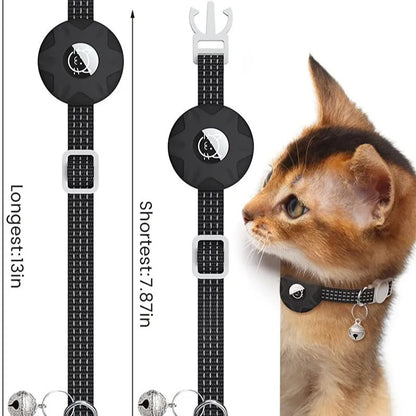 Cat Collar with Silicone Tracker attachment