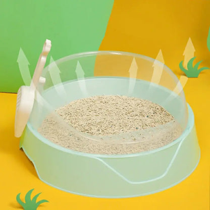 Large Semi-Enclosed Kitty Litter Box with Scoop