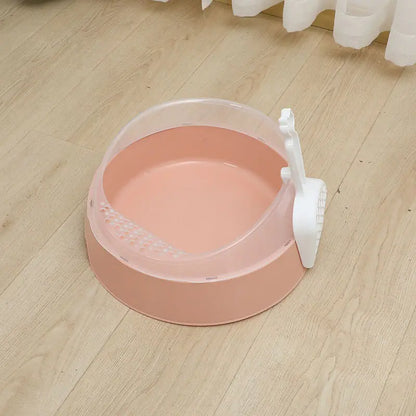 Large Semi-Enclosed Kitty Litter Box with Scoop