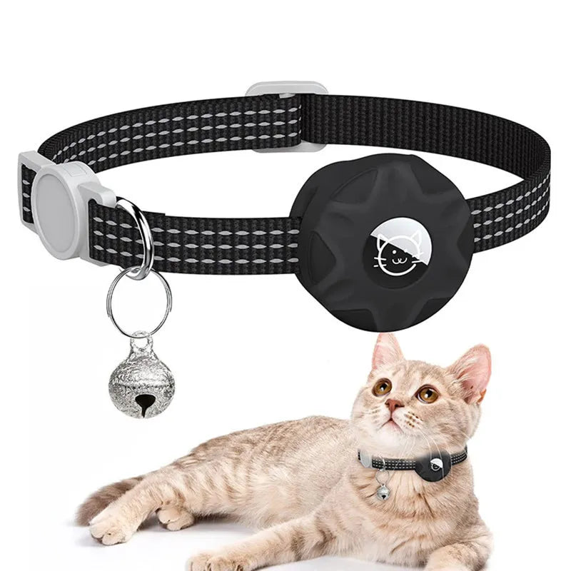 Cat Collar with Silicone Tracker attachment